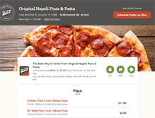 Tablet Screenshot of napoliitalianpizza.com